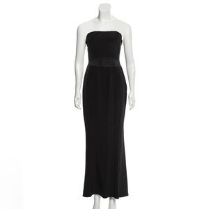 Yigal Azrouel black strapless gown